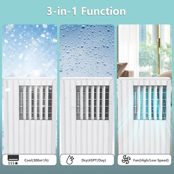 8000 BTU Portable Air Conditioner, Portable AC Unit - Image 4