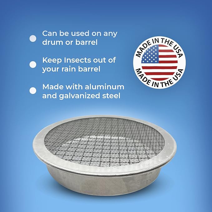 Aluminum Rain Barrel Screen - Image 2