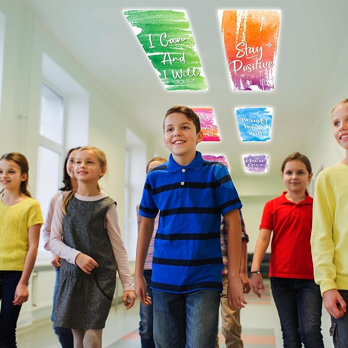 6Pcs Classroom Light Covers for Fluorescent Lights, Magnetic 2x4 FT Ceiling - Image 6