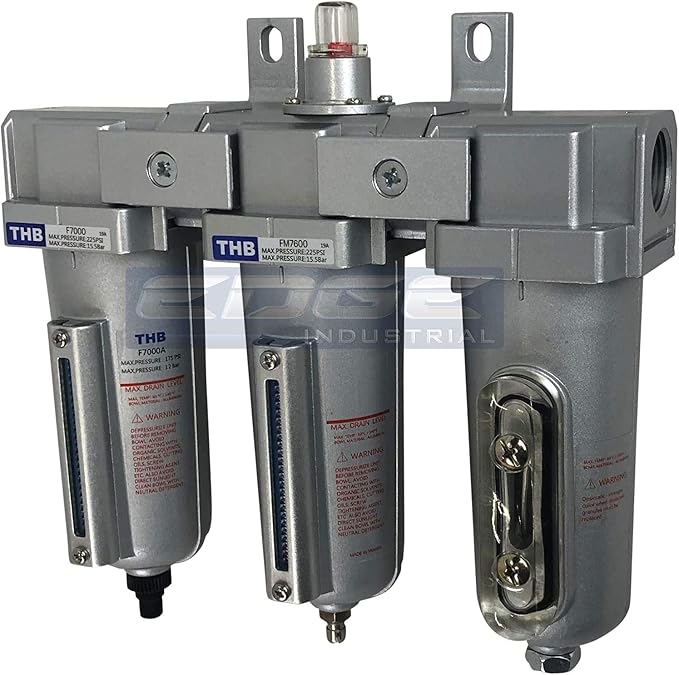 3 STAGE, INDUSTRIAL GRADE IN-LINE COALESCING FILTER & DESICCANT AIR DRYER by Unknown