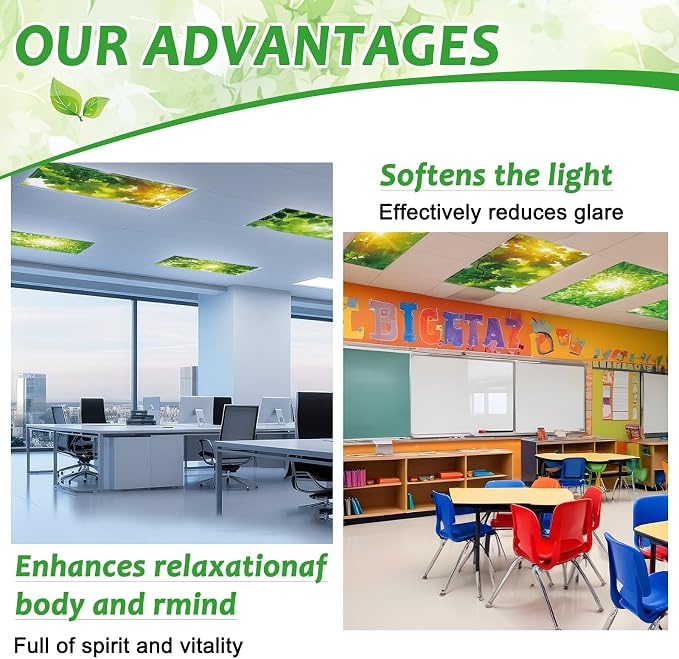 Wiooffen 6 Pcs Fluorescent Light Covers - Image 6