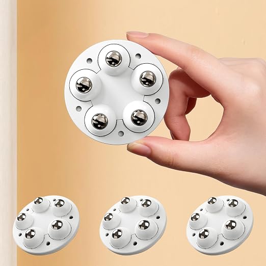 Self Adhesive Caster Wheels for Appliances, 360° Swivel Small Appliance Slider by NewWinterWarmth