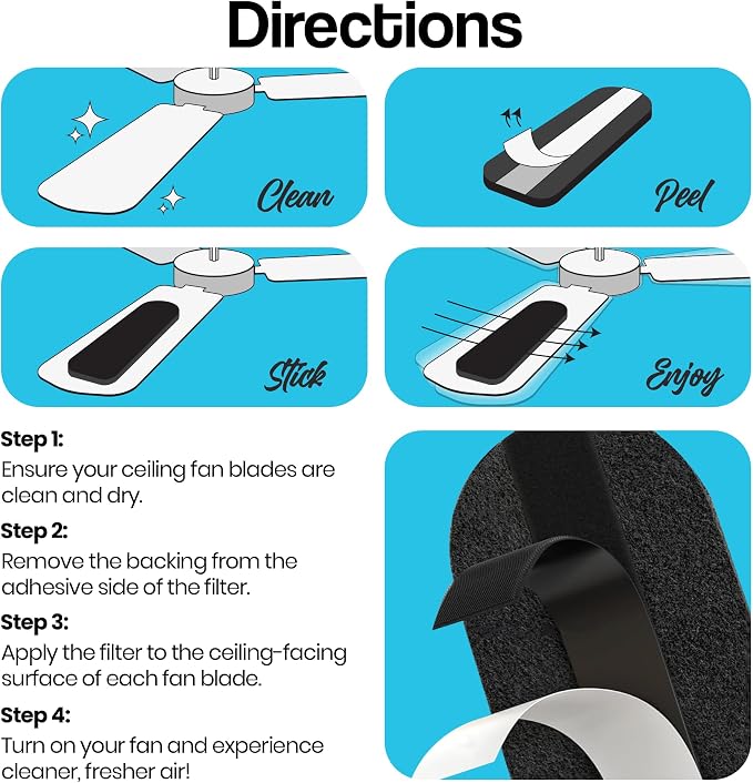 Ceiling Fan Filters for Blades - Image 4