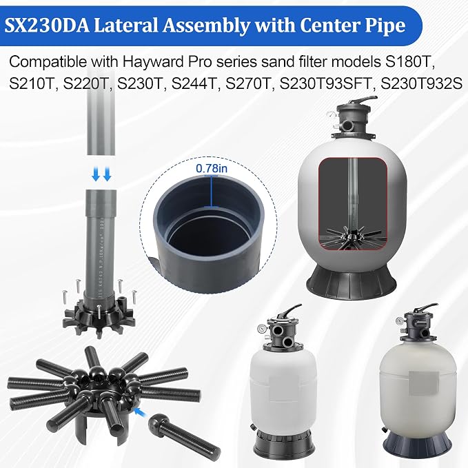 SX230DA Pool Filter Parts Lateral Assembly - Image 3