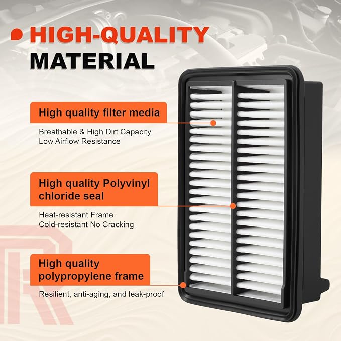 Engine & Upgrade Cabin Air Filter Kit Compatible - Image 4