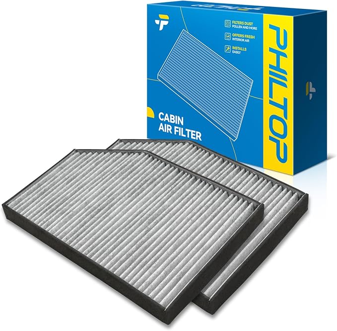PHILTOP Cabin Air Filter w/Activated Carbon, Compatible by PHILTOP