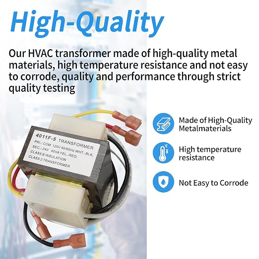 46-24124-06 Rheem Furnace 40VA 24V/120V HVAC Transformer - Image 4