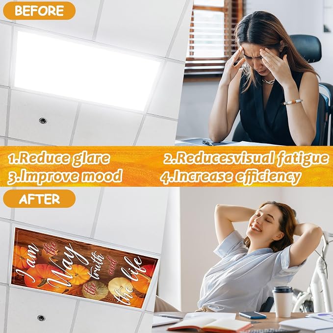 8 Pcs Fluorescent Light Covers - Image 3