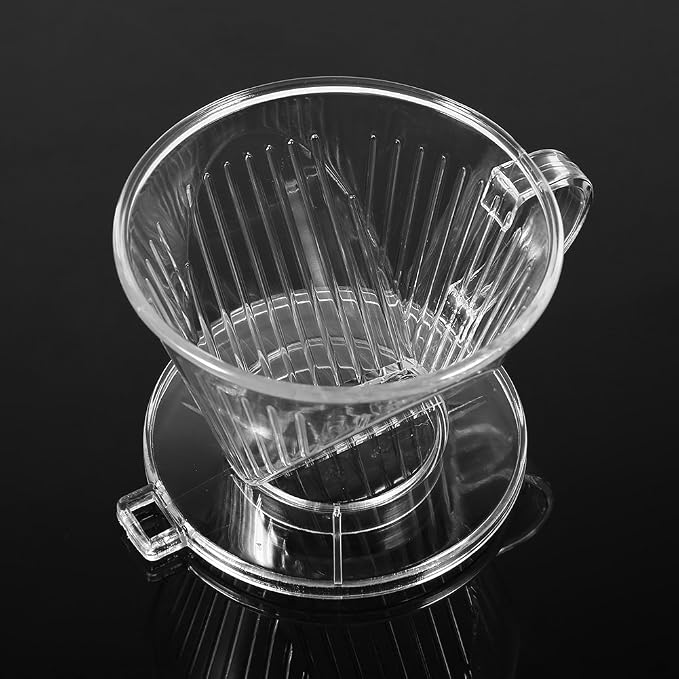 GLOGLOW Coffee Filter Transparent Reusable Coffee Filter, Cone Shape, by GLOGLOW