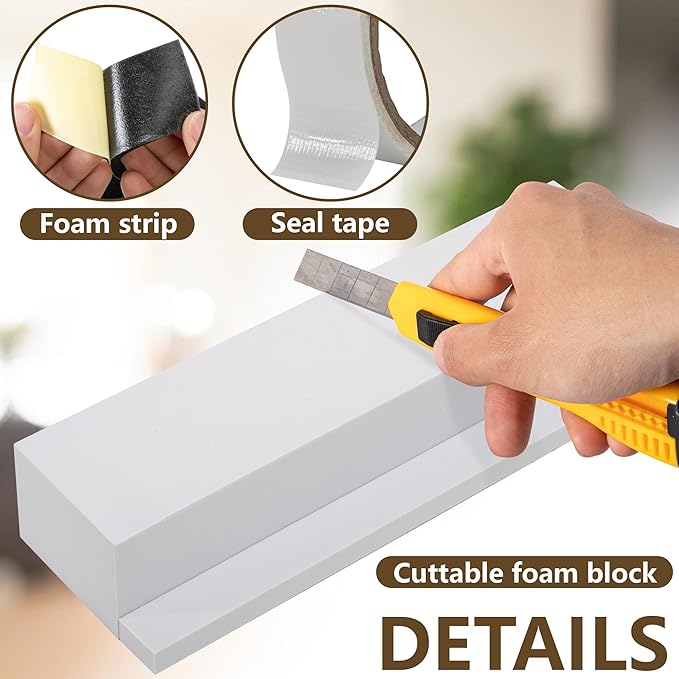 moonoom 2 Pack Air Conditioner Foam Block, Window AC Side Foam Block Kit - Image 3