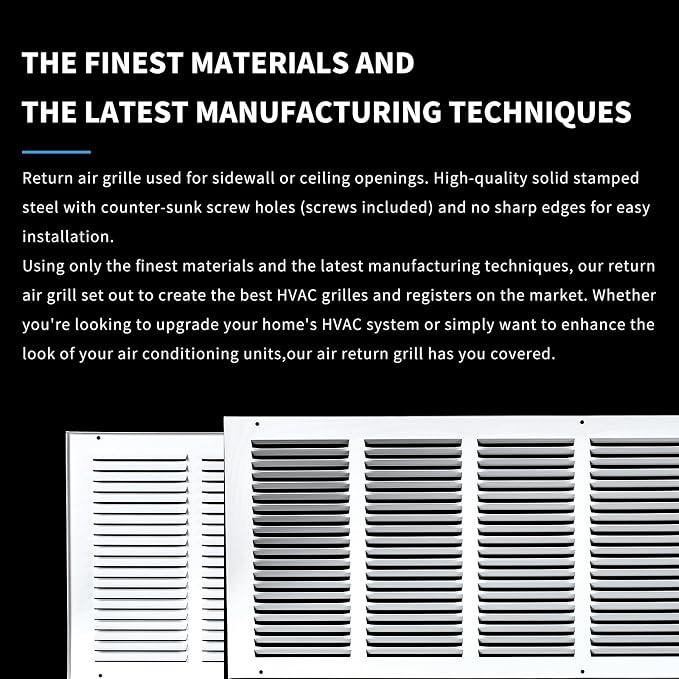 30x10 Return Air Grille, Air Return Vent Cover, Flat Vent Cover, Rejillas De - Image 5