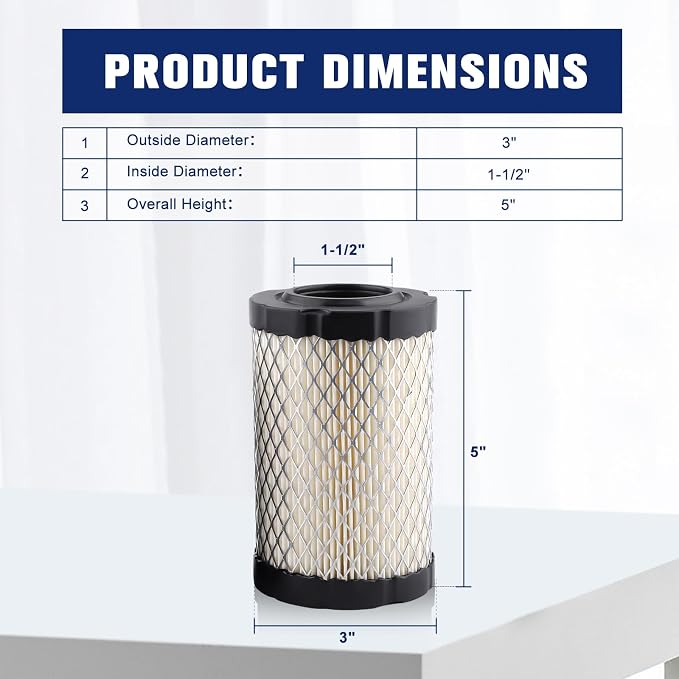 Air Filter Maintenance Kit for Husqvarna YTA18542 YTA22V46 YTA24V48 YTH18542 - Image 3