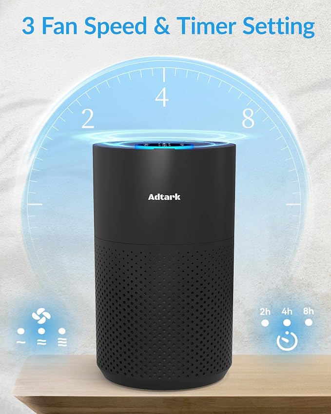 2 Pack Air Purifiers for Home Bedroom, ADTARK Air Cleaner - Image 6