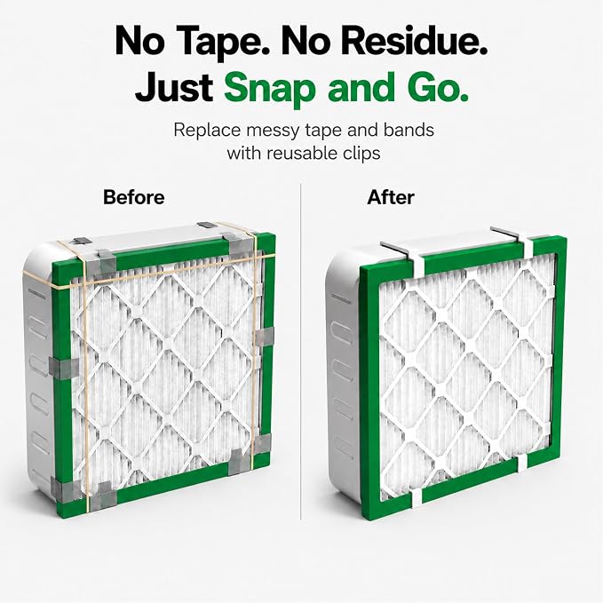 Updated Box Fan Filter Clips for 20 Inch Box Fan, Reusable Air Filter Holder - Image 6