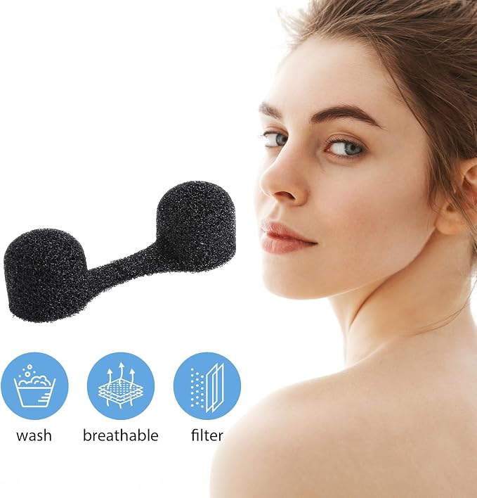 100 Pieces Nose Plug Filter Disposable Nose Dust Filters Bulk Sponge Nostril - Image 7