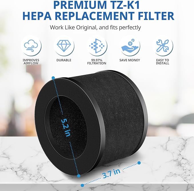 2 Pack TZ-K1 Replacement Filter Compatible - Image 7