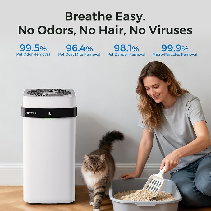 Airdog X5 Pet Air Purifier for Homes Covers Up to 1614 Ft², TPA Technology - Image 3