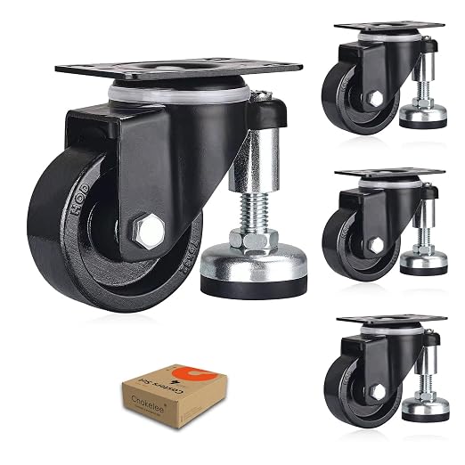 2" Leveling Plate Caster Wheels by Chokelee