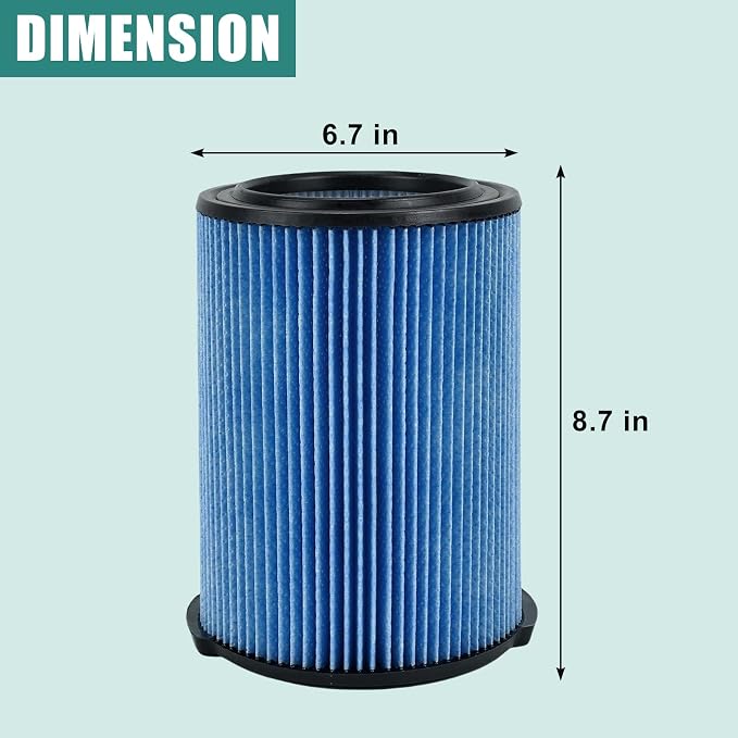 2 Pack VF5000 Wet/Dry Cartridge Replacement Filter - Image 2