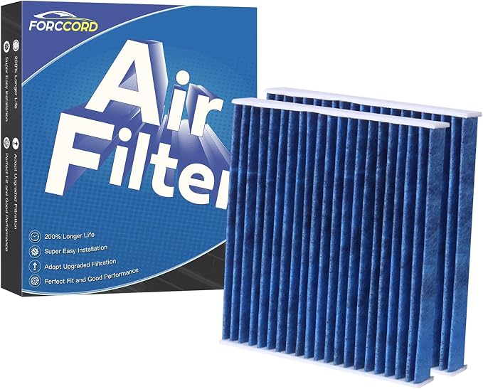 2-Pack HEPA Cabin Air Filter Fits by Forccord