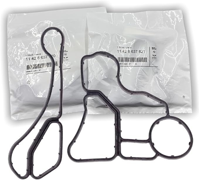 OEM Parts 2pcs, N55 N54 N52 N51 N20 Engine Oil Filter Housing Gasket kit by Professionalautomotiveparts