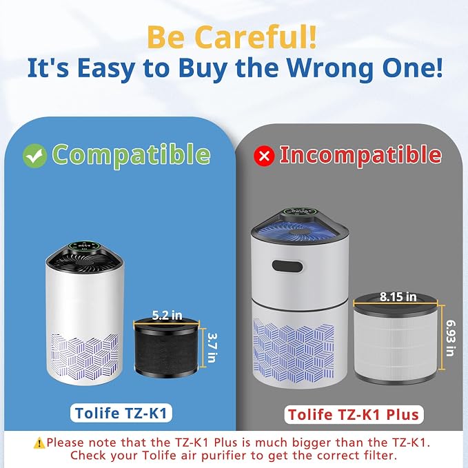 2 Pack TZ-K1 Replacement Filter Compatible - Image 3