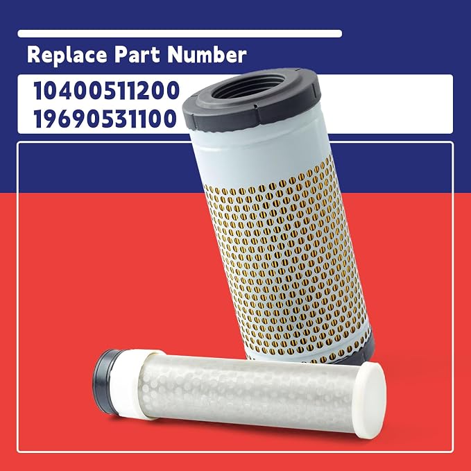 10400511200 19690531100 Inner and Outer Air Filter Element Combo Replacement - Image 4
