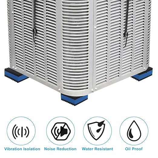 Jiozermi 4 Pcs Anti Vibration Pads, Heavy Duty Rubber Sound Dampening Mat Shock - Image 5