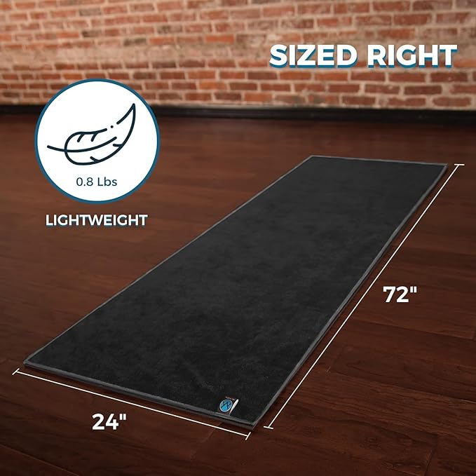 Youphoria Yoga Microfiber Non-Slip Towel - Hot Yoga Mat Towel for Enhanced Grip and Sweat Absorption