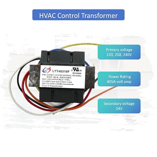 Long Term 24V 40VA Control Transformer. Primary Voltage 120, 240V 50hz-60hz - Image 2