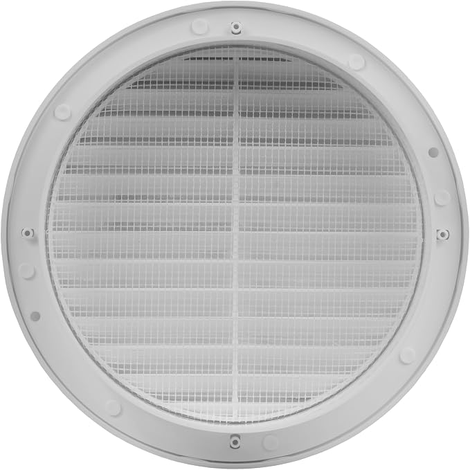 6" Inch White Round Air Vent Cover - Image 2