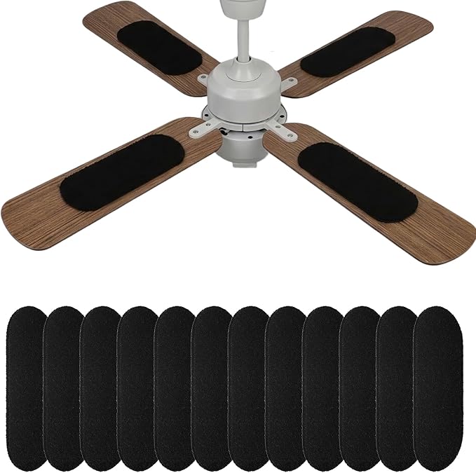 12 PCS Ceiling Fan Filters for Blades, Activated Carbon Ceiling Air Filters for by venshun