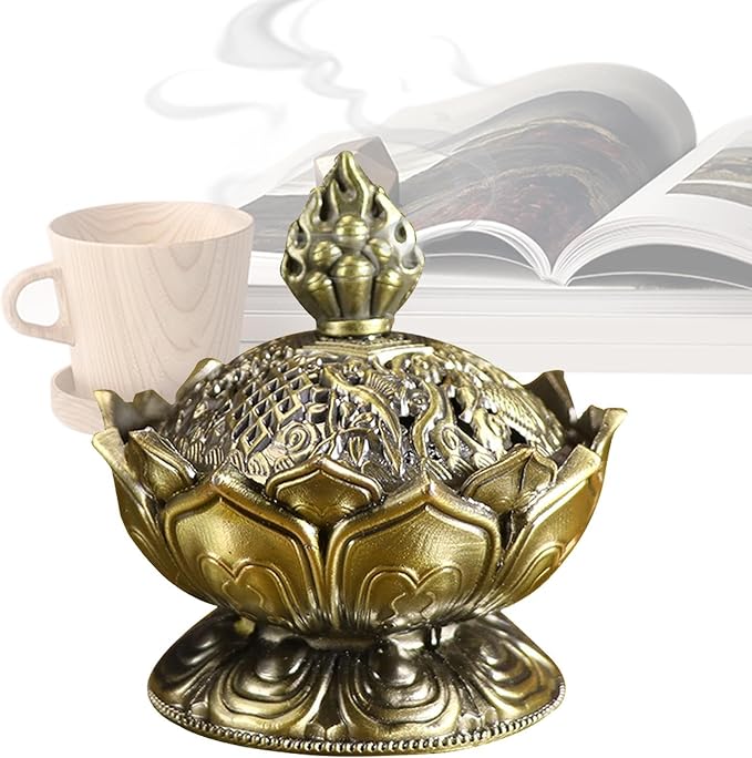 Cone Burner Statue – Aromatherapy Incense Base, Meditation Room Stand | Air by Unknown