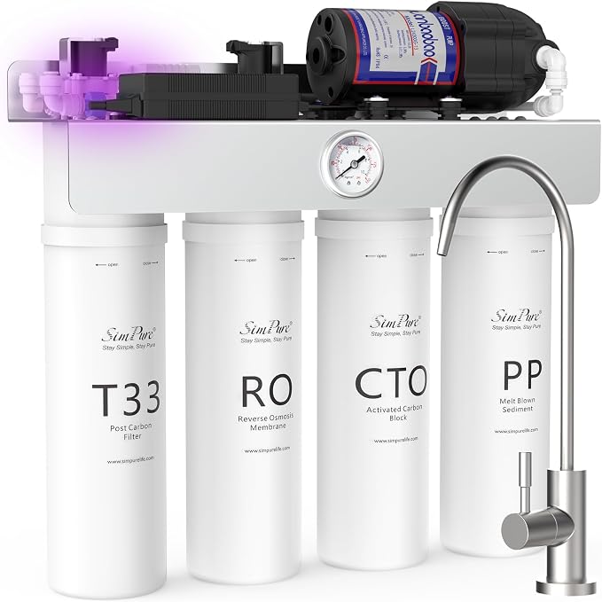 SimPure T1-400UV Tankless Reverse Osmosis System by SimPure_Water