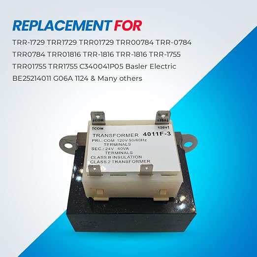 4011F-3 Trane OEM Furnace Replacement 24 Volt Transformer 50/60Hz 40VA - Image 2