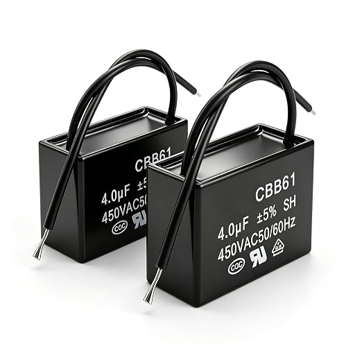 Twidec/2Pcs CBB61 Ceiling Fan Capacitor 450V AC 50/60Hz Run Capacitor 2-Wire - Image 2