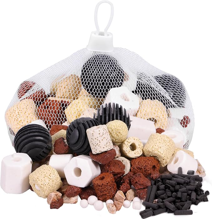 Aquarium Filter Media 12 Species Bio Balls Ceramic Rings Activated Carbon by DaToo