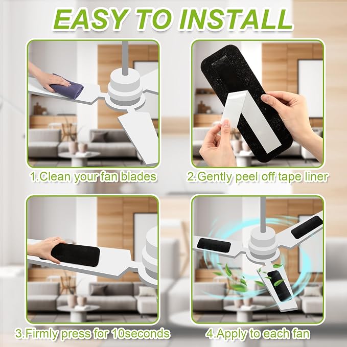 Tuanse 20 Pack Ceiling Fan Filters - Image 7