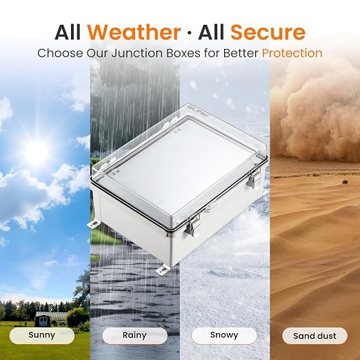 QILIPSU Waterproof Junction Box IP67 Outdoor Plastic Electrical Project - Image 7