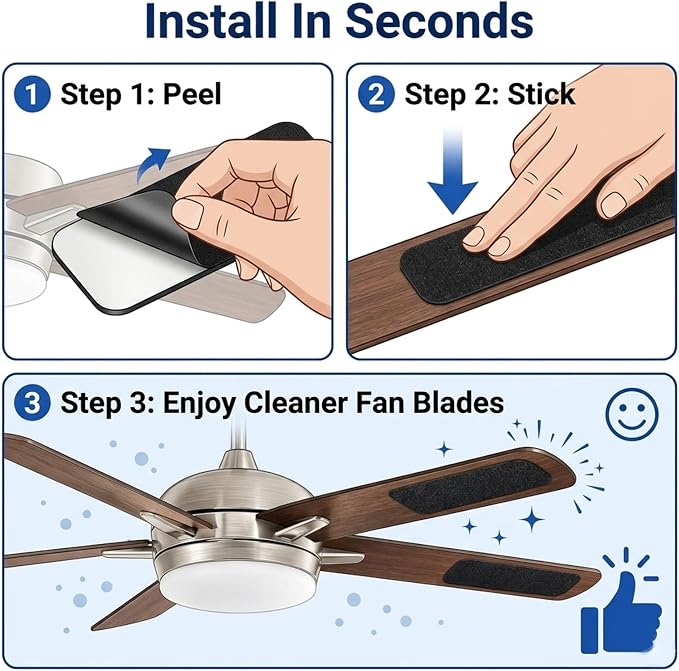 30 Pack Ceiling Fan Filters for Blades - Image 5