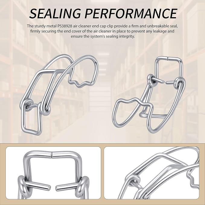 8 Pcs P538928 Air Cleaner End Cap Metal Clip Compatible - Image 5