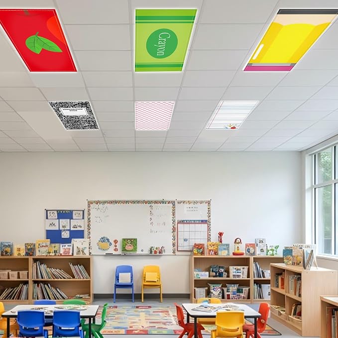 8Pcs First Day of School Fluorescent Light Covers - Image 7