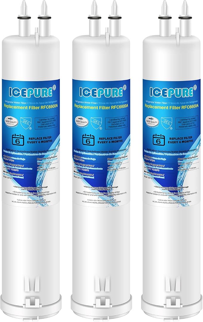 ICEPURE RFC6600A Refrigerator Water Filter Replacement by ICEPURE