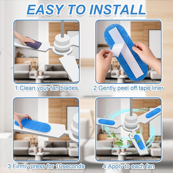 Tuanse 20 Pack Ceiling Fan Filters - Image 7