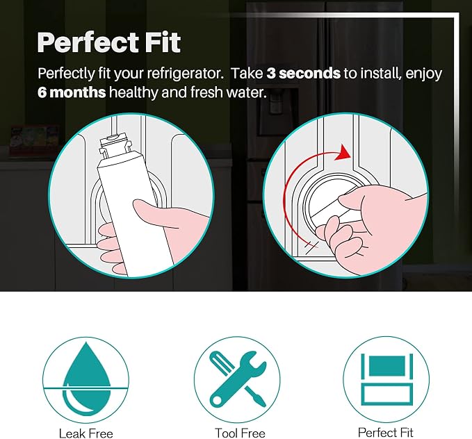 ICEPURE PLUS NSF/ANSI 53 DA29-00020B Refrigerator Water Filter Compatible - Image 7