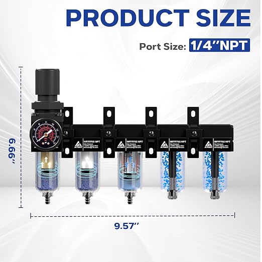 1/4'' NPT 5 Stage Compressed Air Dryer, Air Dryer - Image 2