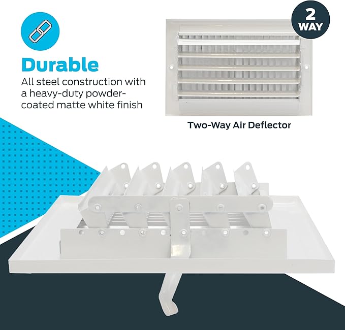 EZ-FLO 10 x 6 Inch Air Vent Cover - Image 5