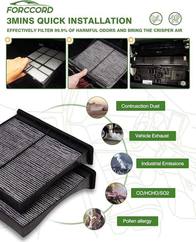 2-Pack HEPA Cabin Air Filter Fits - Image 6
