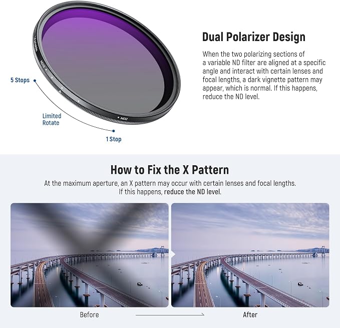 NEEWER 67mm ND2-32 Variable ND Filter - Image 5