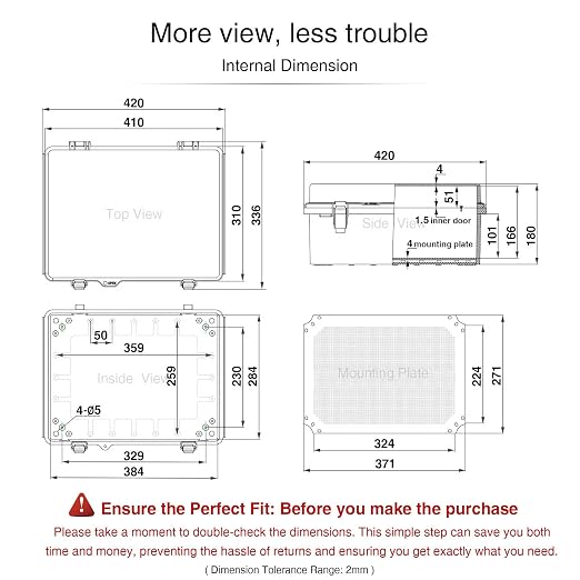 QILIPSU Waterproof Junction Box IP67 Outdoor Plastic Electrical Project - Image 6